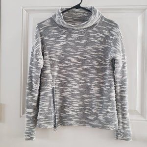 CONVERSE One Star Cowl Neck Pullover Sweater Side Zip SZ XS